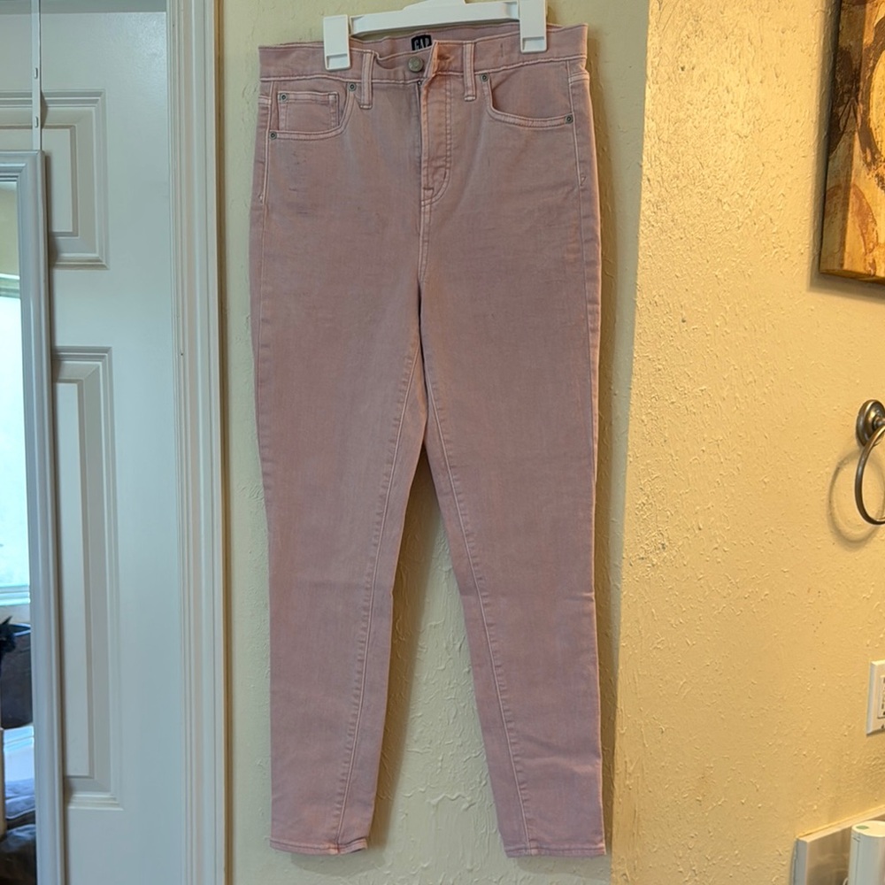 Gap Women's Pink Jeans size 27 true skinny